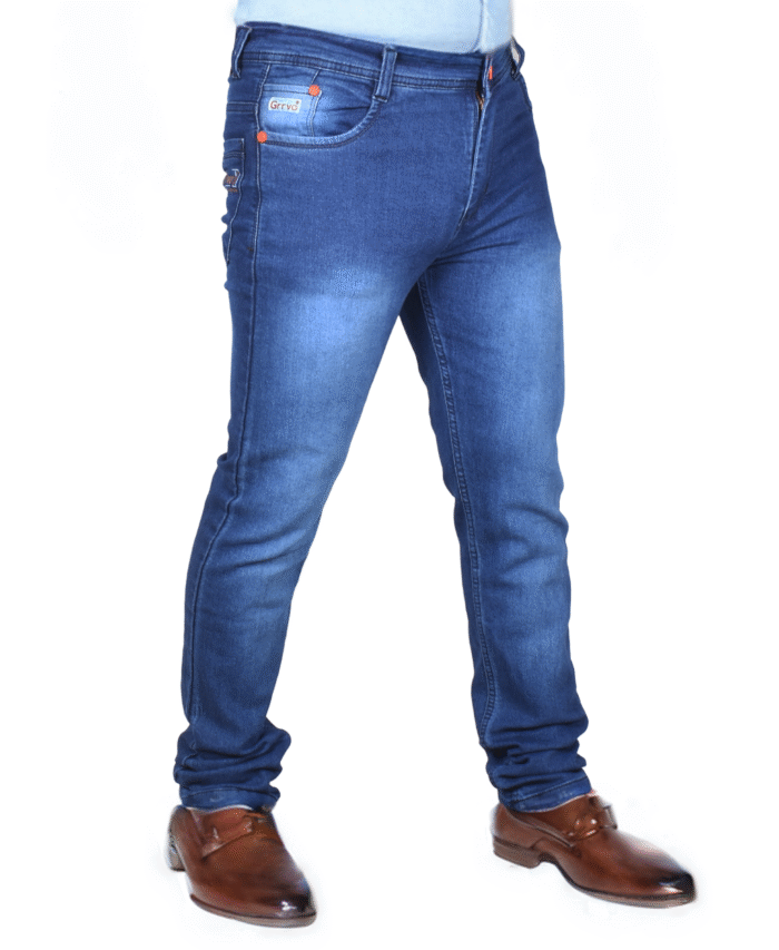 Men’s Slim Fit Light Blue Jeans – Comfort Stretch Denim for Everyday Style - Image 2