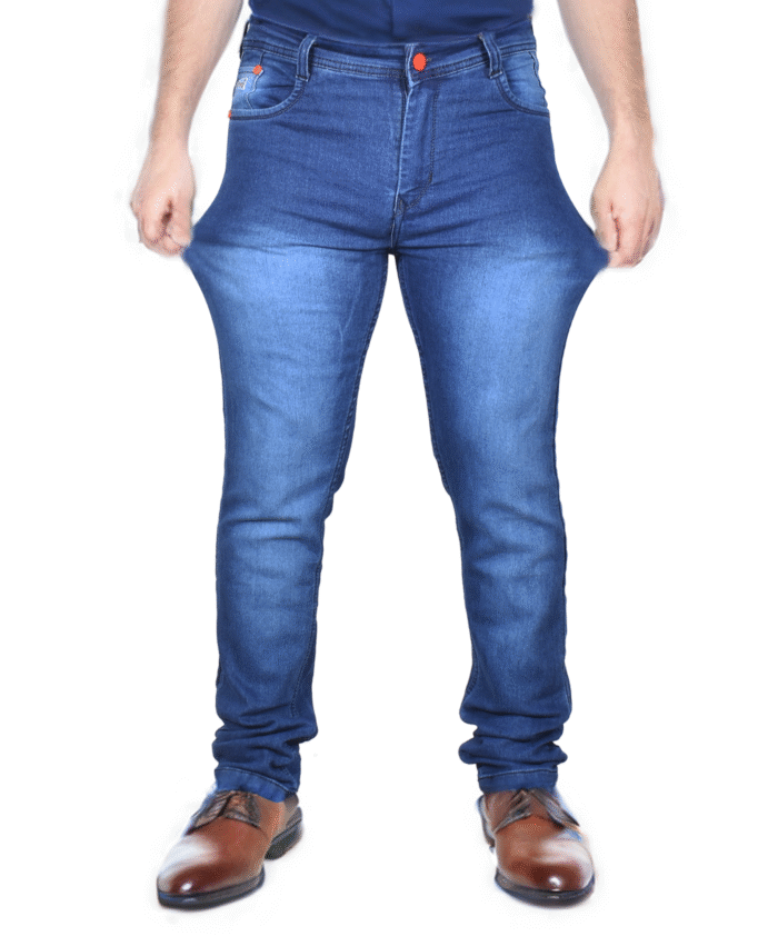 Men’s Slim Fit Light Blue Jeans – Comfort Stretch Denim for Everyday Style - Image 3