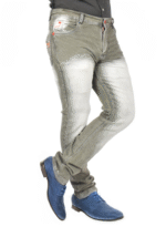 Men’s Slim Fit Faded Grey Jeans – Comfort Stretch Denim - Image 3