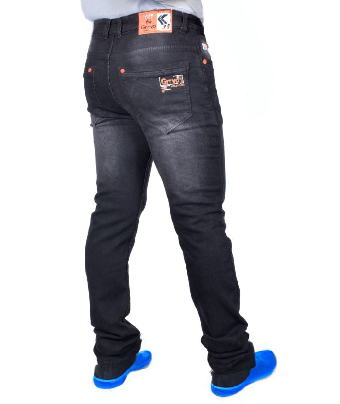 Men’s Slim Fit Black Jeans – Faded Comfort Stretch Denim - Image 1